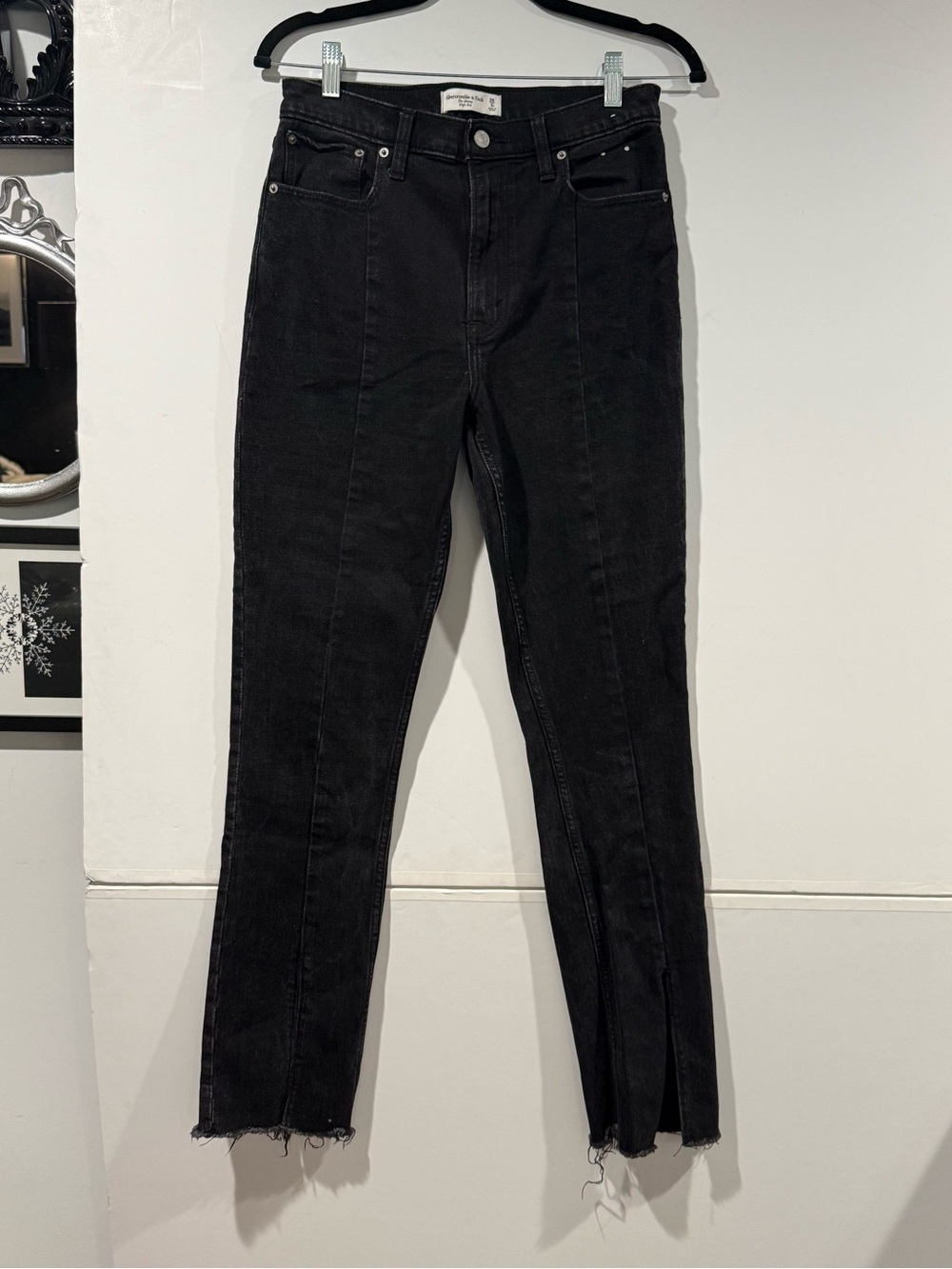 Abercrombie & Fitch Black Skinny High-Rise Jeans